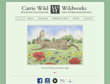 Tablet Screenshot of carriewild.com